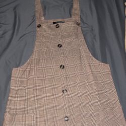 ROSS Dress Woman Size Medium Color Brown With White And Black