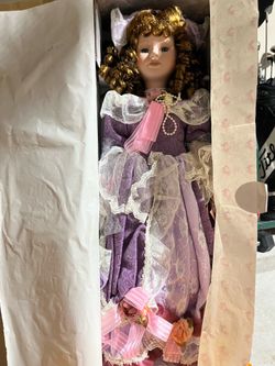 Vintage Porcelain Collector Doll w/ Original Box  – Excellent Condition