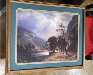 Mountain framed picture