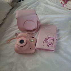 Instax Mini 7+ Camera With Case And Album Pink 