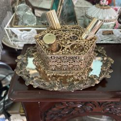 Vintage Filagree Lipstick Holder