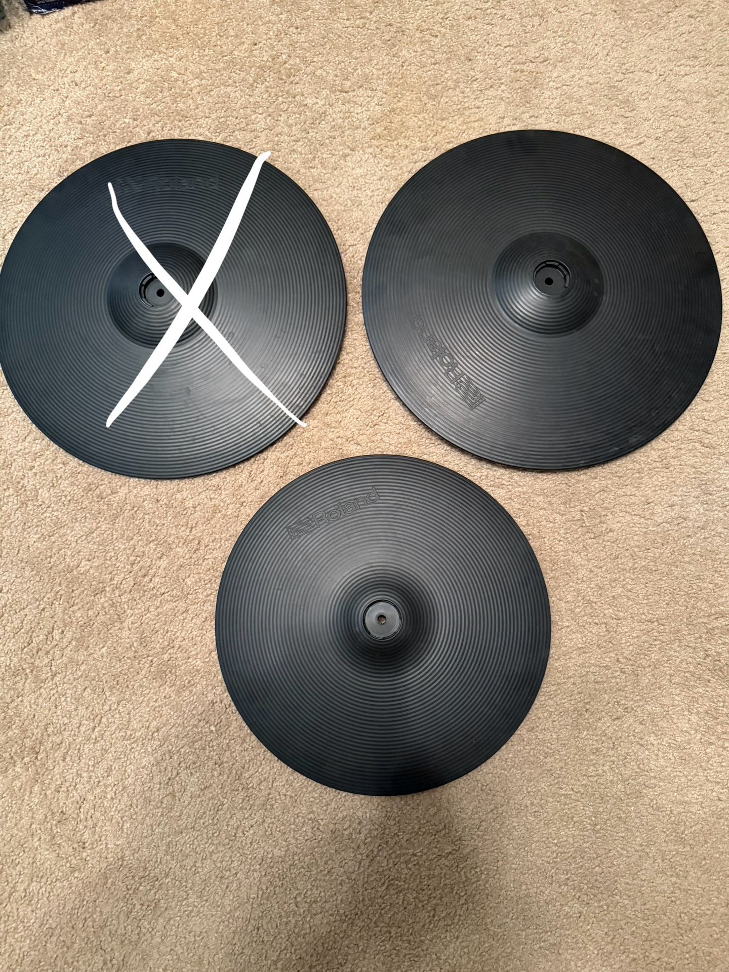 Roland Electronic Drum Cymbals Cy14 Cy16