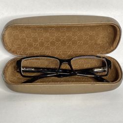 GUCCI HAVANA EYE GLASSES 1564 086 140 BROWN TORTOISE MADE IN ITALY