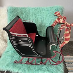 American Girl Retired Holiday Central Park Sleigh In Black Christmas 