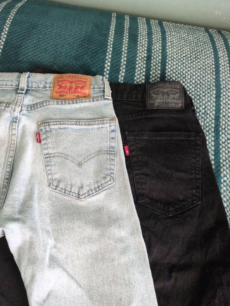 Levi's Light Blue And Black