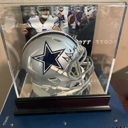 Dak Prescott signed mini helmet $175 or best offer. Would be willing to trade for Pokémon cards.