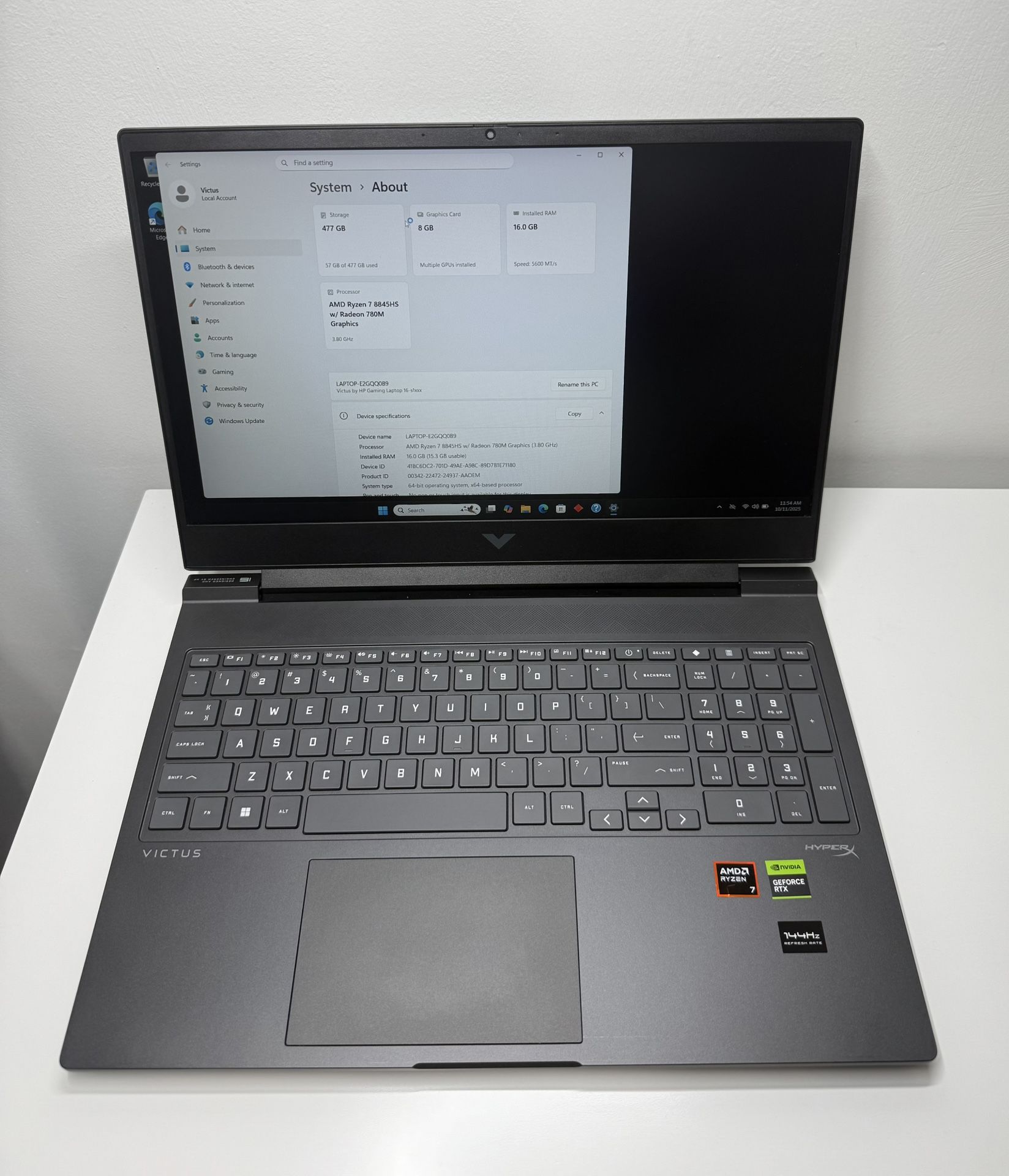 Laptop HP Victus 16 Ryzer 7 8845 Hs 16/512 RTX 4070
