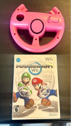 Wii Mario kart and pink Oem wheel