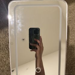 Skincare Fridge With Mirror And Light 