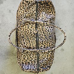 Leopard Print Duffle Bag