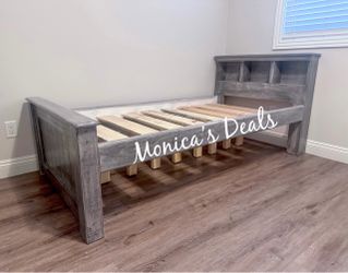 Twin Solid Wood Bed Frame $300