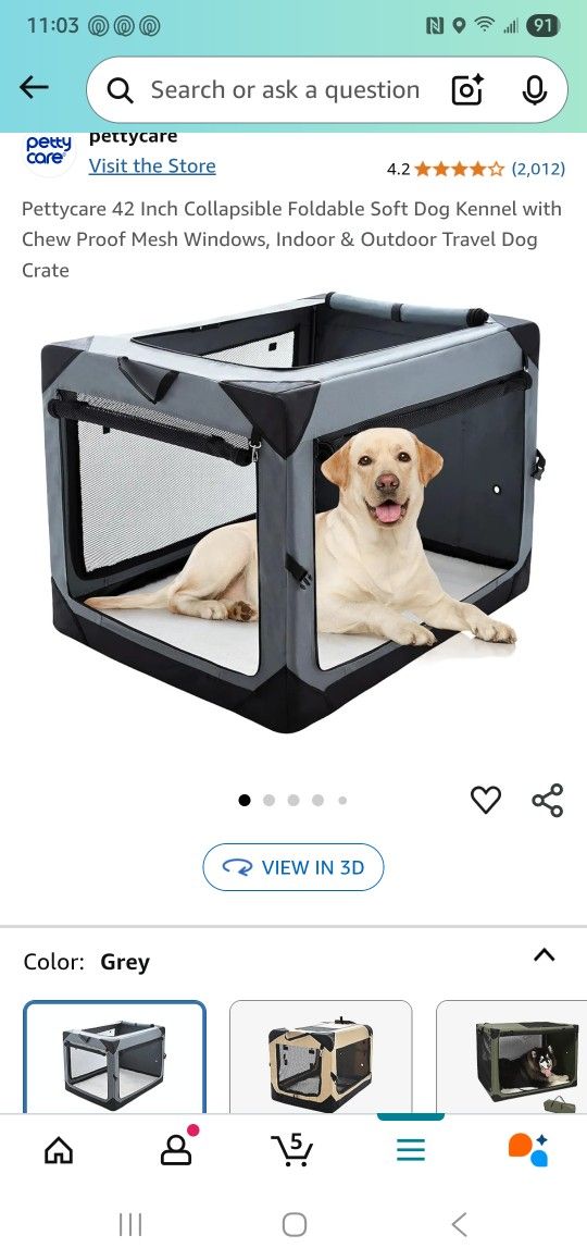 42 Inch Dog Crate