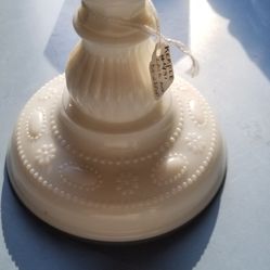 Kemple Milk Glass Candle Holder