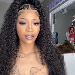 30 Inch Kinky Human Hair Lacefront Wig