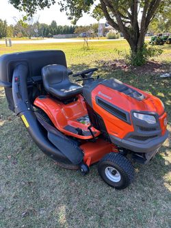 YTH Husqvarna riding lawnmower.