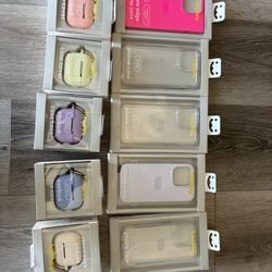 iPhone Case 15 Pro & 15 Pro Max  Earbud Case Cover Fits AirPods Pro 1&2