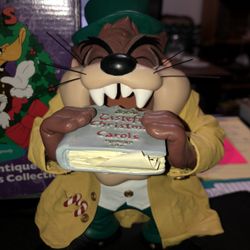 Vintage Looney Tunes Clothtique Taz Tasmanian Devil Possible Dreams Christmas Figurine