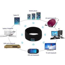 Wireless Bluetooth stereo headband strap with headset and mic