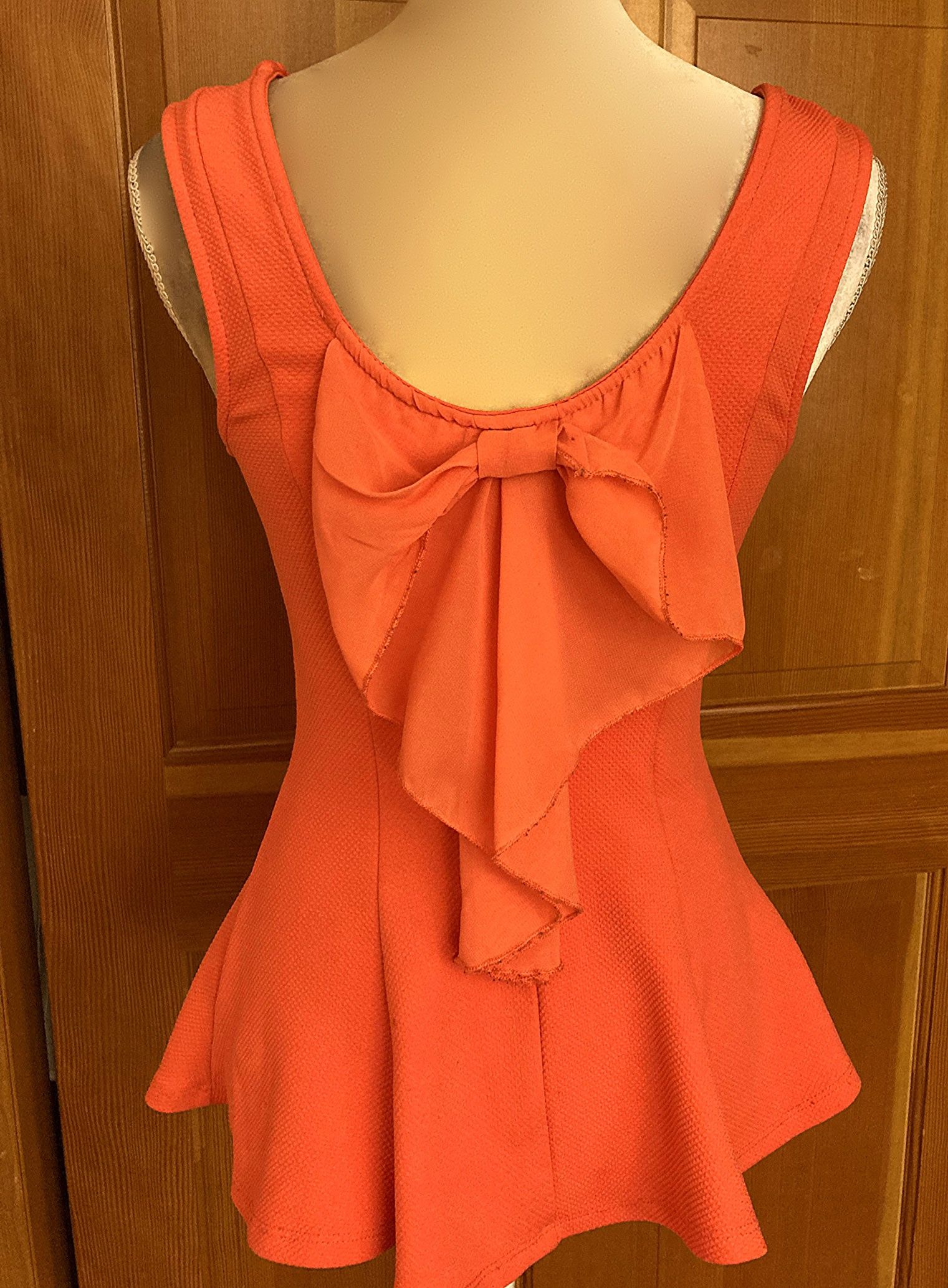 Gorgeous Fushia Fit And Flare Halter. Medium