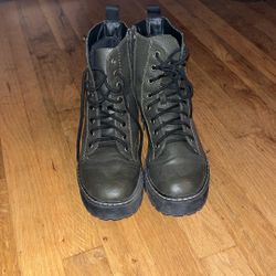 Dark Green Boots 8.5 Women’s
