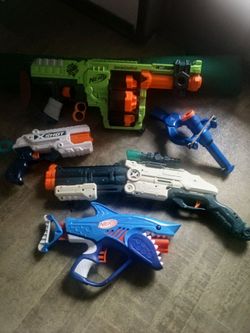 Lot $15 nerf kids guns