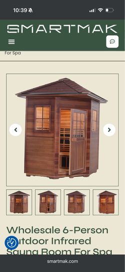 6 person outdoor infrared sauna