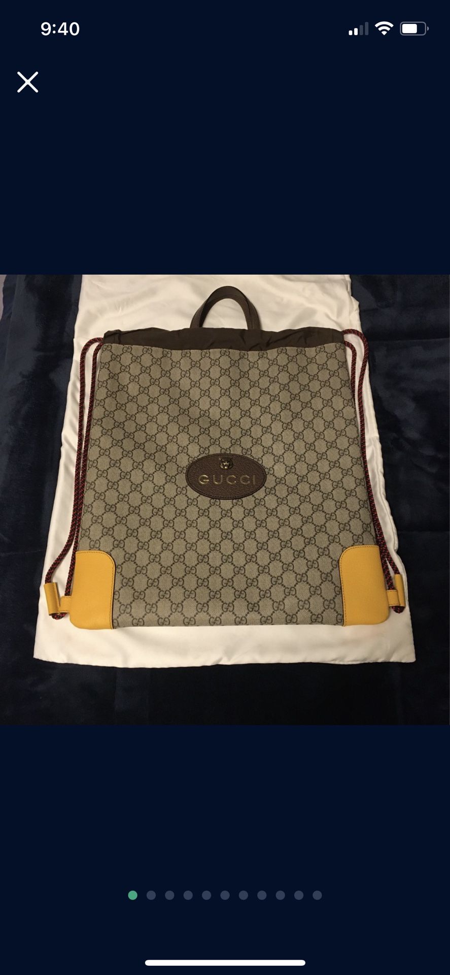 Gucci Drawstring Backpack 