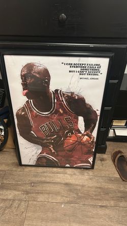Framed Michael Jordan Chicago Bulls Poster