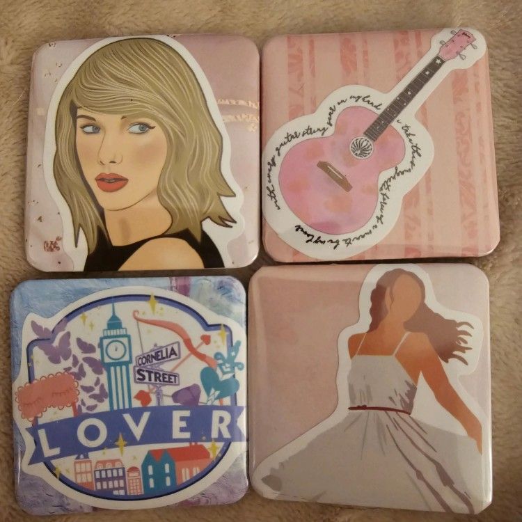 Taylor Swift Inspired 4 Magnet Set