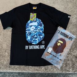 Bape Blue and Black Tee