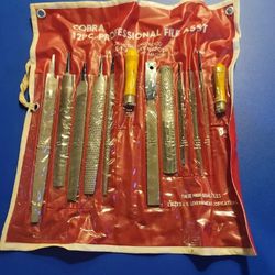 Cobra 12-Piece Maintenance Hand File Set with carry case