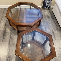Mid century modern Coffee table and side table set