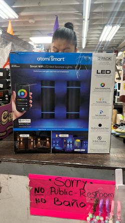 Atomi Smart WiFi LED Wall Sconce Lights 2-Pack