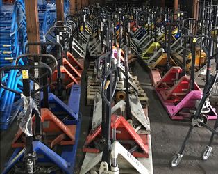 Lots n lots of Different pallet jacks$199-259