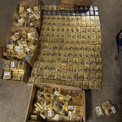 🔥 Anime Gold Metal Pokémon & One Piece Card Packs – Collector Display Packs – Various Styles 🔥