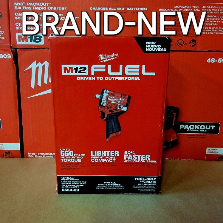 Milwaukee
M12 FUEL 12V Lithium-Ion Brushless Cordless Stubby 1/2 in. Impact Wrench (Tool-Only)