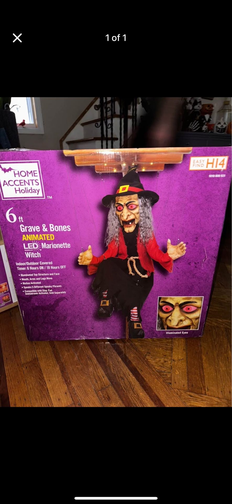 Halloween Marionette Witch 6ft Perfect For Your Halloween Decoration