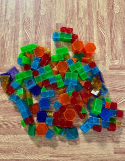 100-Piece Magnetic Building Block & Tile Set – Mini Magnetic Cubes + STEM Toys