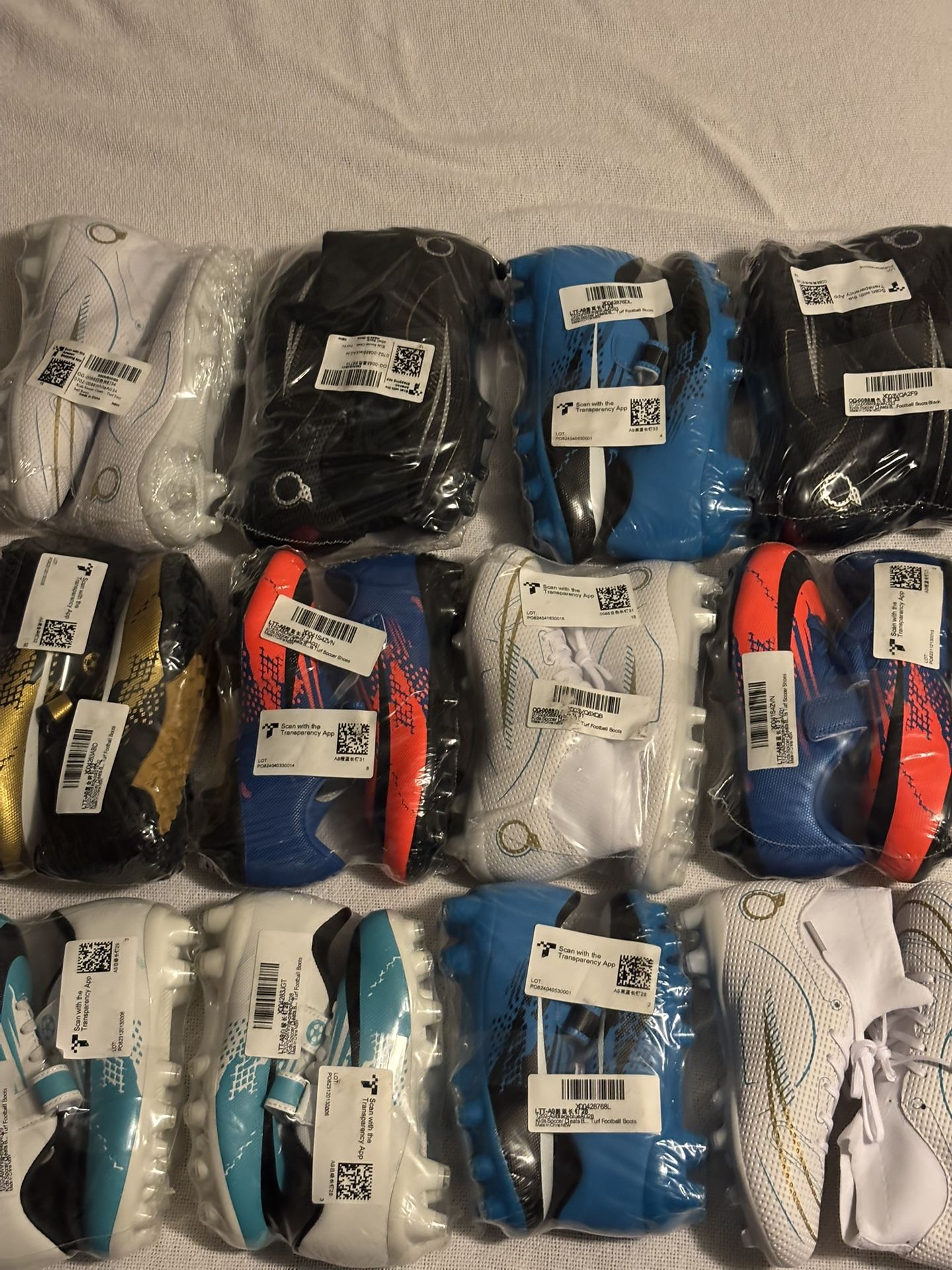Brand New Youth Soccer Cleats: Various Sizes and Colors **see description