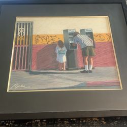 “The writing on the wall” pastel on paper by CHRISTOPHER ROCHE