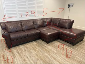 Espresso leather couch