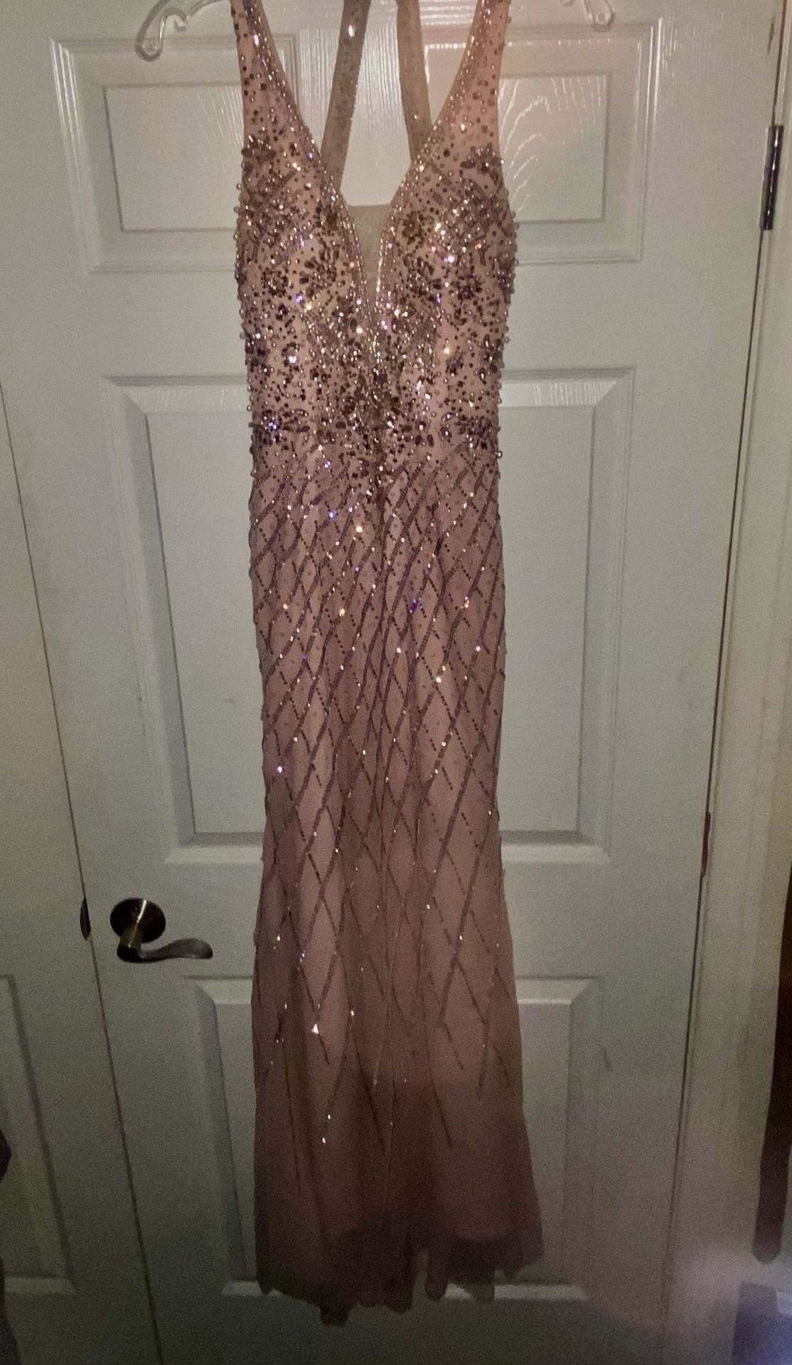 Prom Dress, Pink Champane, Size 4