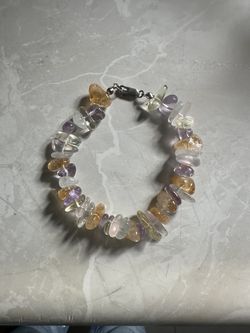 Beautiful Gems with Sterling silver bracelet