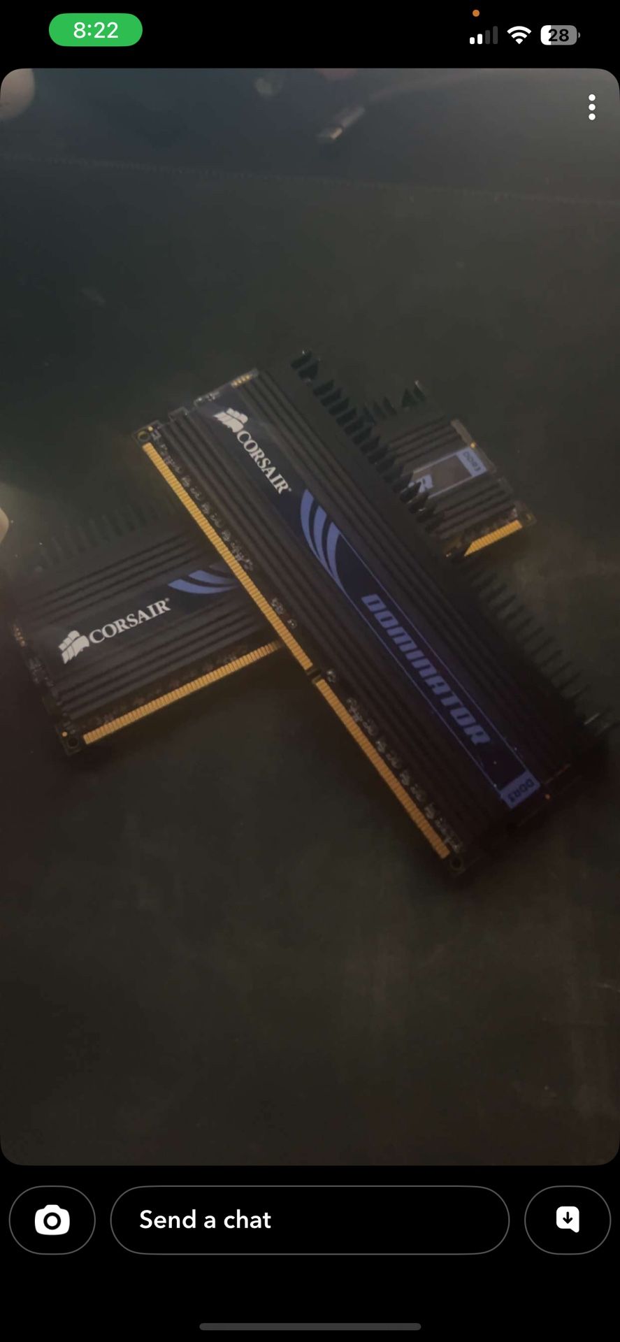 Selling this CORSAIR - VENGEANC (2x816GB) DDR3 3600MHz C18 UDIMM Desktop 16gb of ram