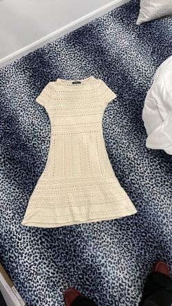 Zara Ivory Openknit Dress