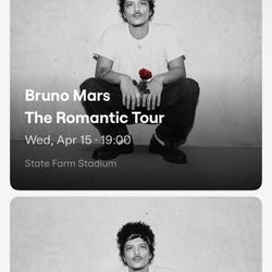 Bruno Mars (2x tickets) - State Farm Stadium - April 15 @ 7p