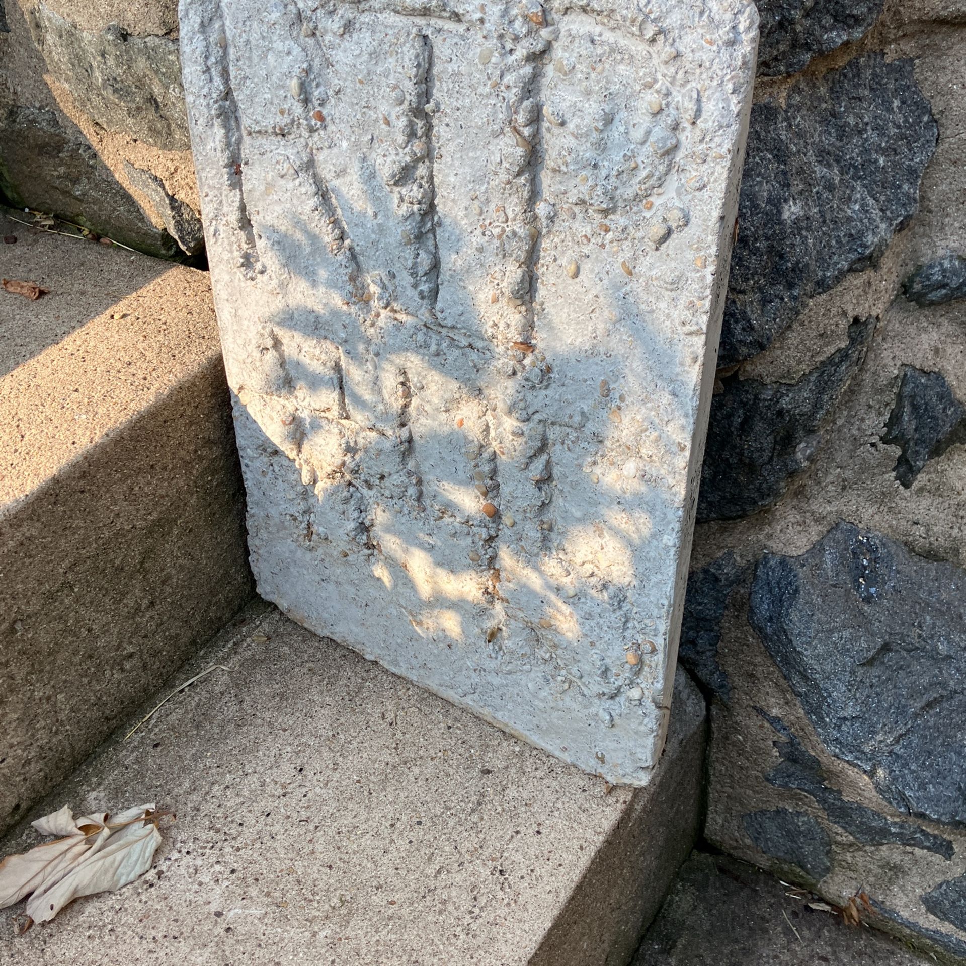 Cement Tombstones For Halloween 