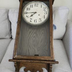 Antique E. Ingraham Co. Regulator Clock