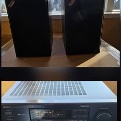 Speakers Acoustic Energy Limited AE100i (Pair) & Onkyo TX-SV525 Amplifier