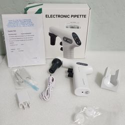 Electronic Pipette Pipettor Pump Controller for Lab 0.1~200ml Range 6 Speeds